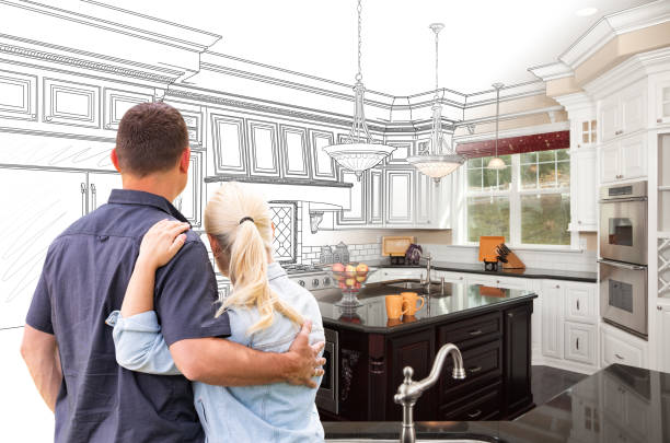 Professional Kitchen Island Installation technician working in Hobart, WI